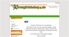 Desktop Screenshot of crazyirishshop.de